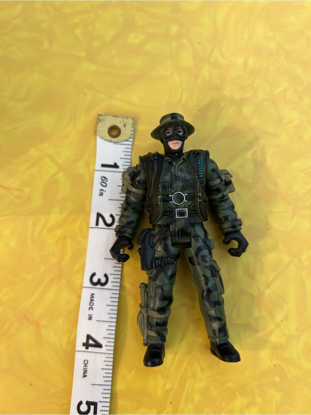 Military Action Figure in Green Camo